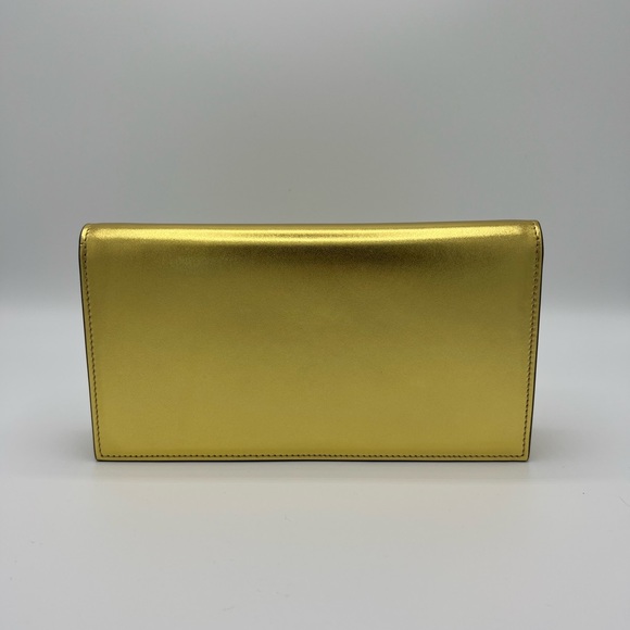 COPY - Brand New Louboutin Gold Clutch On Chain Loubi54 leather handbag - Picture 7 of 14